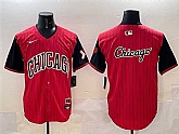 Men's Chicago White Sox Team Big Logo Red Black 2025 City Connect Limited Stitched Jersey,baseball caps,new era cap wholesale,wholesale hats